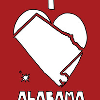 Alabama love, 5x7 print