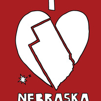 Nebraska love, 5x7 print