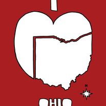 Ohio love, print 5x7 print