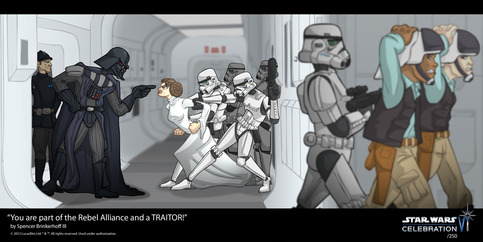 You are part of the rebel alliance and a traitor!