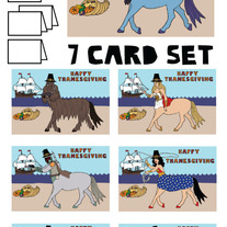 Centaurs Thanksgiving 7 card set