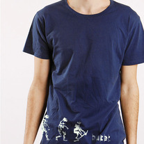 Evolution Tee, Navy Blue