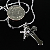 2 Cross Charm Necklace