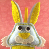 Felt Easter Ornament - Barnaby the rabbit