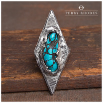 Turquoise & Obtuse Silver