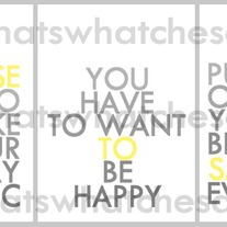 Choose to Smile Print Trio