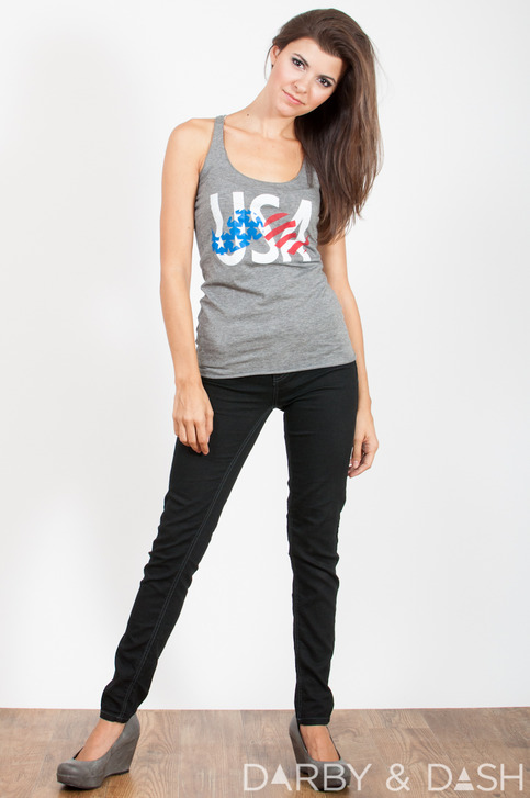 American Mustache - Racerback Tank