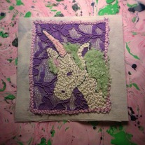UNICORN LACE - Hand Embroidered Patch