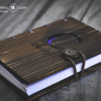 Personalized Pine Wood Travel Journal