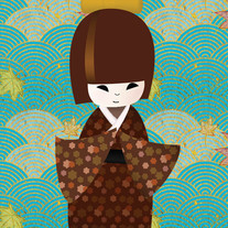 Peace_kokeshi_doll_print_blue_medium