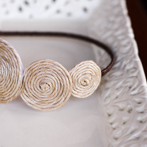 Abaca Twirl Rustic Headband