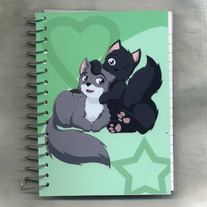 Notebook S - Raven Wolf: Chibi Couple - Teddy x Yula