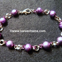 Purple Beaded Bracelet