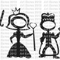 Royal Family Stick Figure Vinyl Car Decal Up to 5 Characters