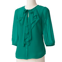 Ruffle Button-up Top