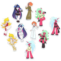 Mini Magnets - Panty & Stocking -anime- Character Magnets (Fanart)