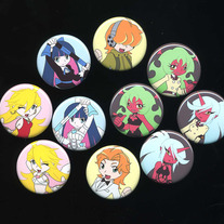 Buttons - Panty & Stocking Character Buttons (Fanart)