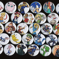 Buttons - Super Smash Bros. BRAWL Character Buttons (Fanart)