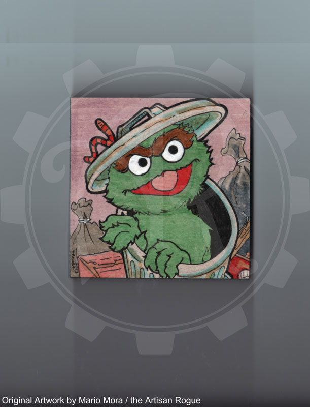 "Oscar the Grouch" Original Art on Storenvy
