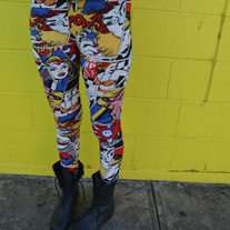 Comic Print Leggings