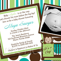 Modernbabyshowerturqgreenbrown_medium