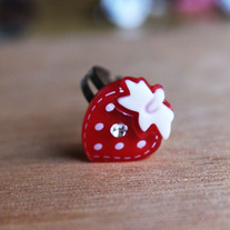 Red Strawberry Ring 