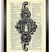 Image of Eye Spy, Vintage Dictionary, 8 x 10