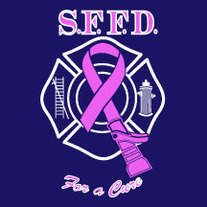 Men's SFFD Firefighters for a Cure Tee-blue
