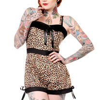 ♥*RAWR,WILD CAT!  LEOPARD MISTRESS PLAYSUIT / JUMPSUIT ♥