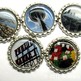 Seattle Fridge Magnet Set - A Sunny Day in Seattle - Bottle Cap Photo Magnets - Set of 5 - Thumbnail 4