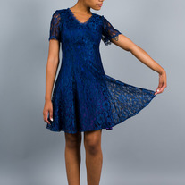 Blue Like Lace Dress