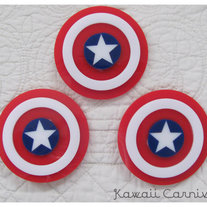 Captain America shield 2 way clip