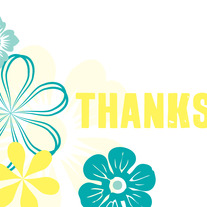 Thanks | Blue Flowers