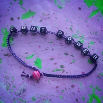 Macrame friendship bracelet - C*nt Power