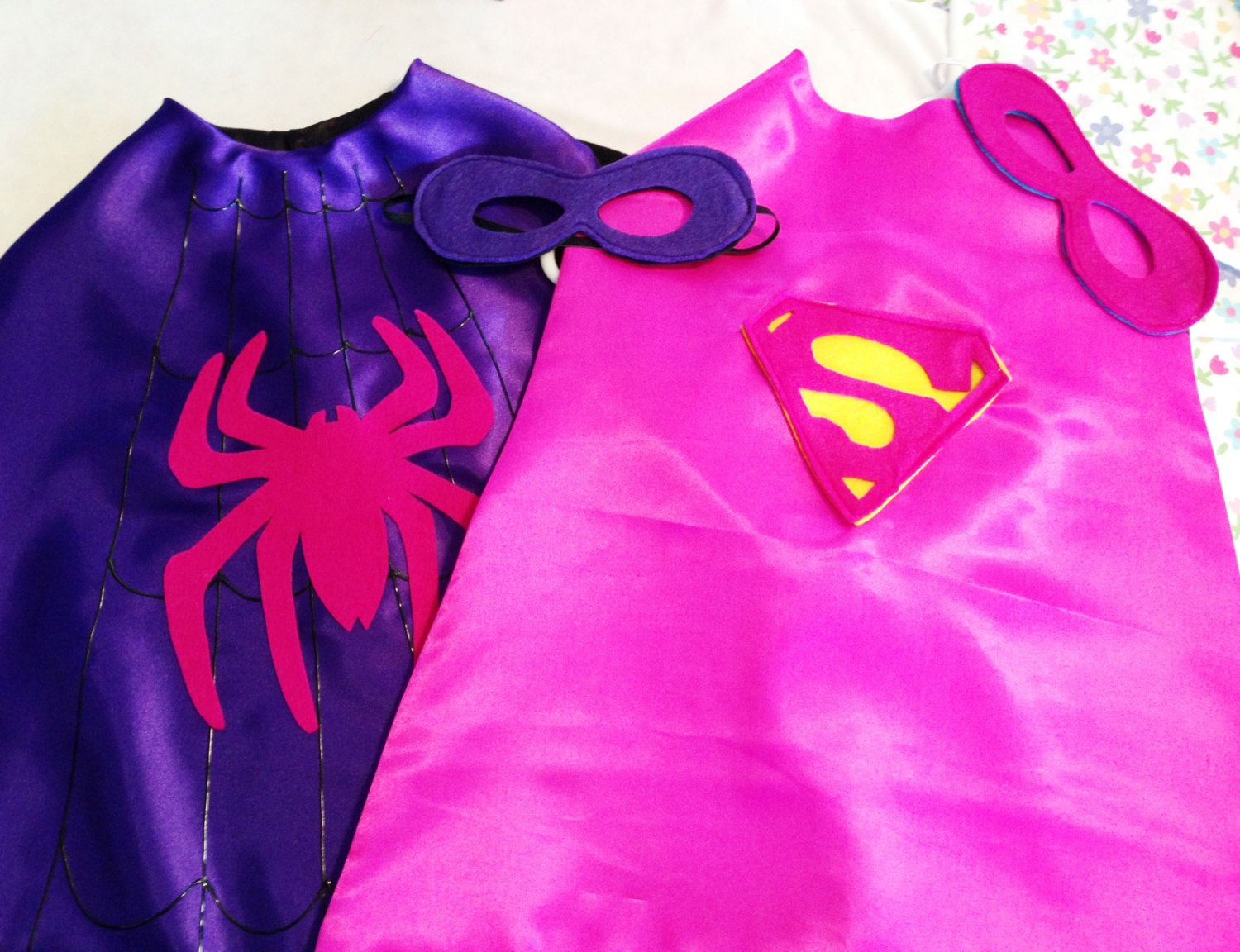 superhero cape spidergirl supergirl girl s super hero cape with