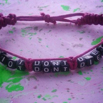 Riot Don't Diet - Macrame Bracelet