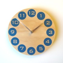 Objectify Blue Dot Wall Clock
