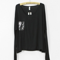 Pocketed long sleeve t-shirt