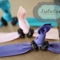 double petit crystal {knotieties} jetblack