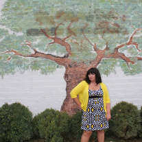 Thrifted Dress (No Tag) Mod Print- Extra Large