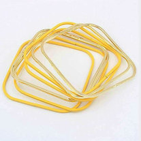 Yellow Neon Square Bangle