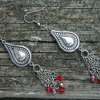 Silver & Ruby Crystals