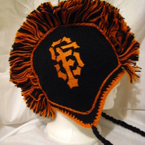 San Francisco Giants Mohawk Hat 100% Wool