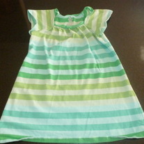 Green Stripe Shirt-Old Navy Size 18-24 Months