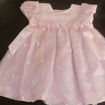 Pink Lace Dress-Bonnie Baby-Size 24 Months
