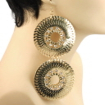 Gold Dangle Statement Earrings