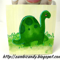 Dinosaur mini marker piece