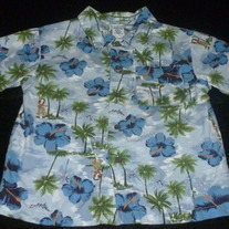 Blue Hawaiian Shirt-Gymboree Size 2T