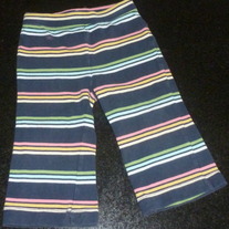Navy Multi Color Stripe Pants-Baby Gap Size 12-18 Months