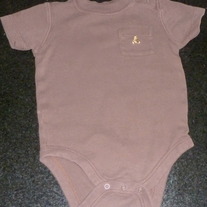 Brown Onesie-Baby Gap Size 6-12 Months